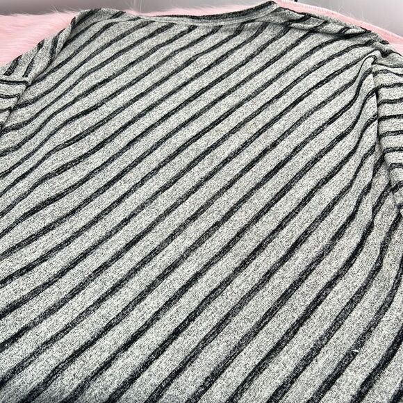 Rag & Bone Hudson striped jersey shirt black and gray - Picture 5 of 5